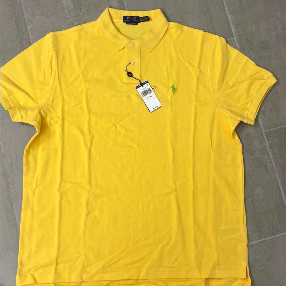 Polo by Ralph Lauren Men's Bright Yellow Polo Shirt